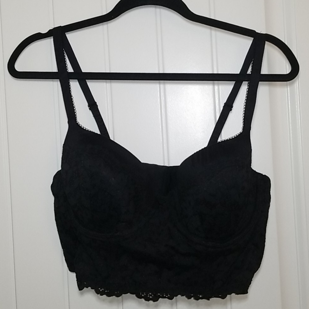 Victoria's Secret Bralette, 38C, Black